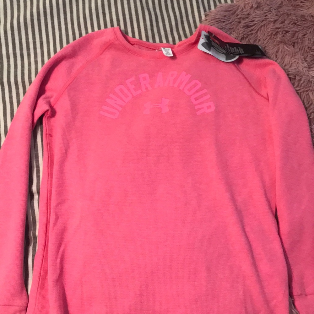 Under Armor Pink Long Sleeve Tee